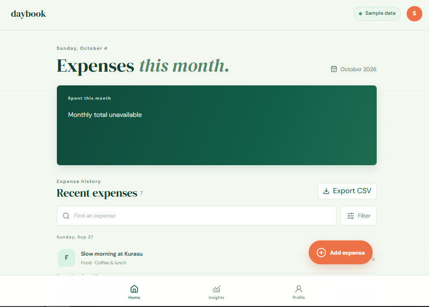 Personal Expense Tracker